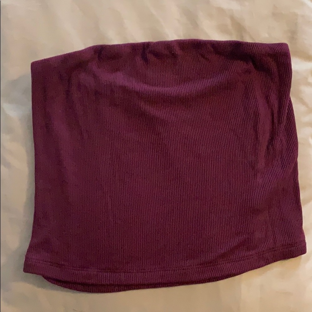 Maroon tube top
